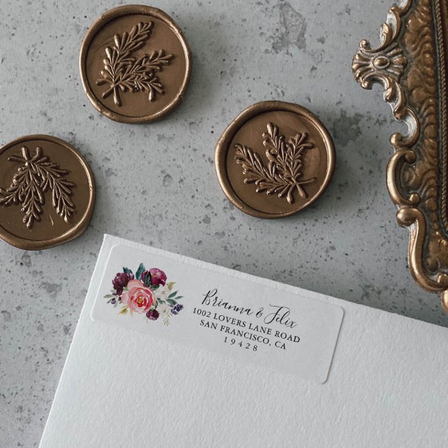 Tropenfarbene Sommer-Rücksendeadresse (Von Creator hochgeladen)