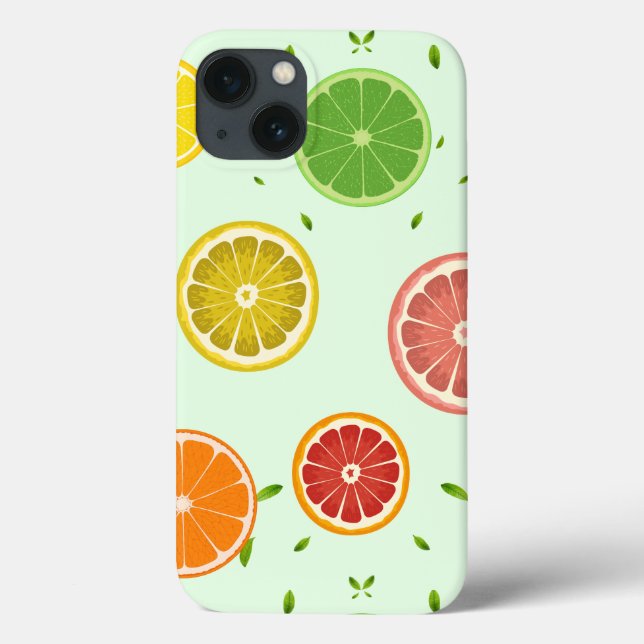 Tropenfarbene Zitrusfrüchte SOMMER Orangenlemon Sl Case-Mate iPhone Hülle (Rückseite)