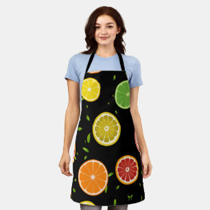 Tropenfarbene Zitrusfrüchte SOMMER Orangenlemon Sl Schürze