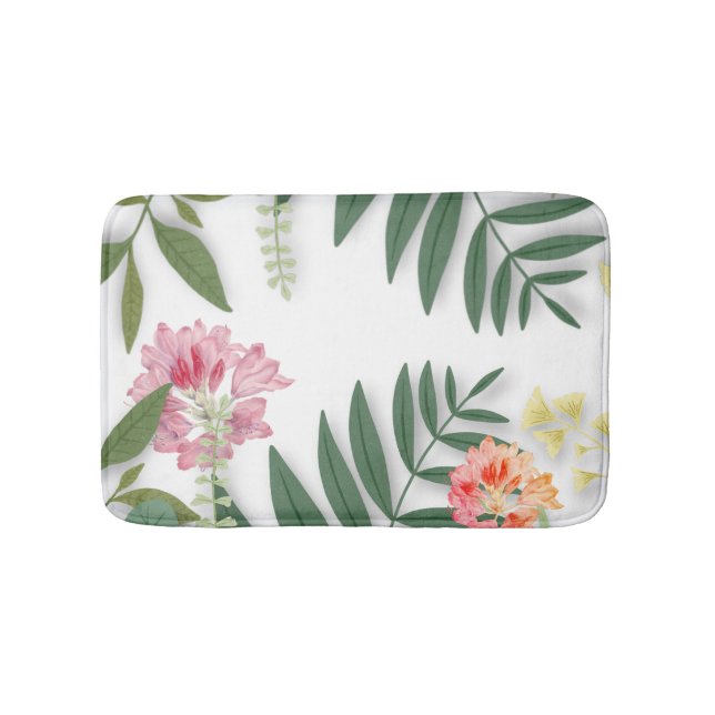 Tropenfloral Badematte (Vorderseite)