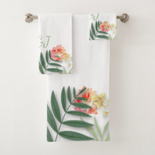 Tropenfloral  badhandtuch set