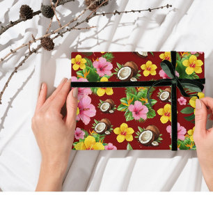 Tropenfloral Geschenkpapier