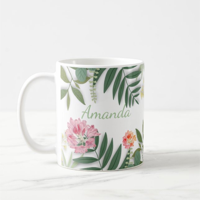 Tropenfloral Kaffeetasse (Links)