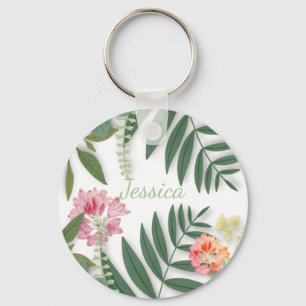Tropenfloral Schlüsselanhänger