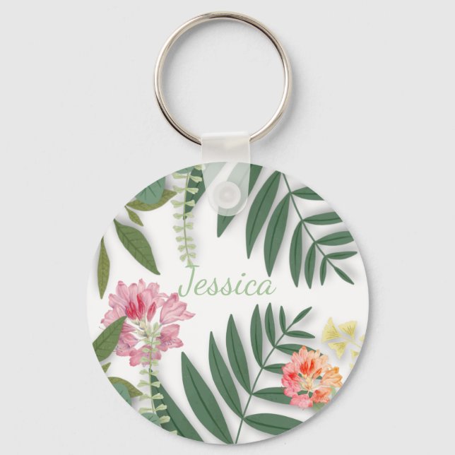 Tropenfloral Schlüsselanhänger (Vorderseite)