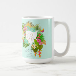 Tropengarten Monogram Green Kaffeetasse