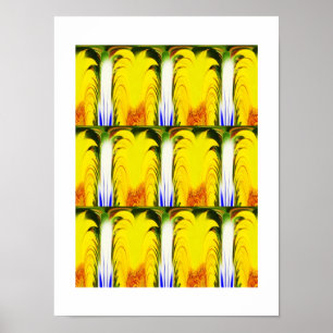 Tropengelbe Kunst Poster