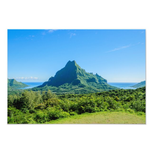 Tropengrünes Moorea-Foto Fotodruck (Vorne)