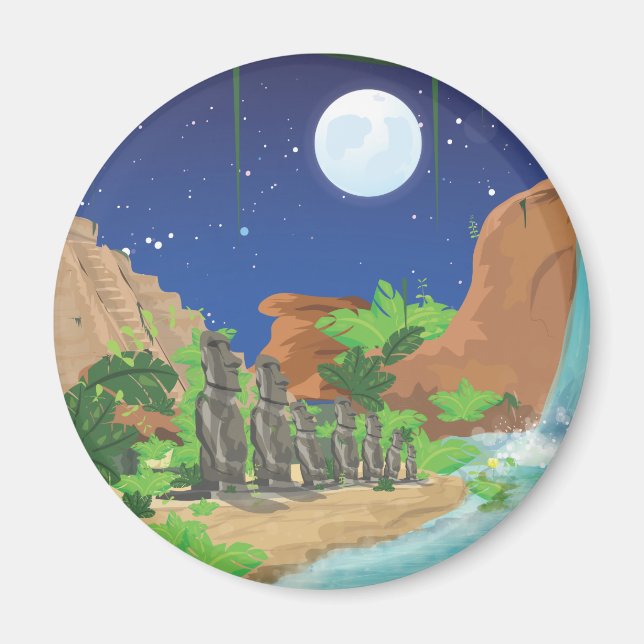 Tropeninsel Magnet (Vorne)