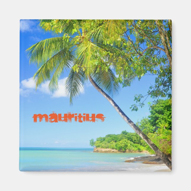 Tropeninsel Mauritius Magnet (Vorne)