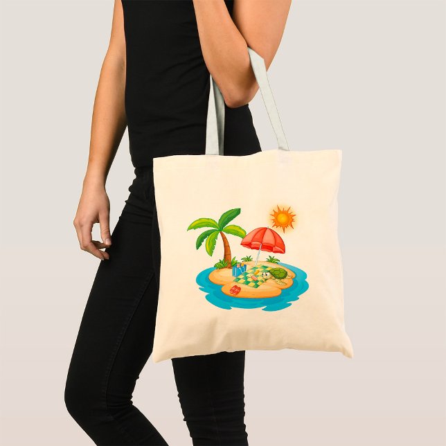 Tropeninsel Picnic Tote Bag Tragetasche (Von Creator hochgeladen)