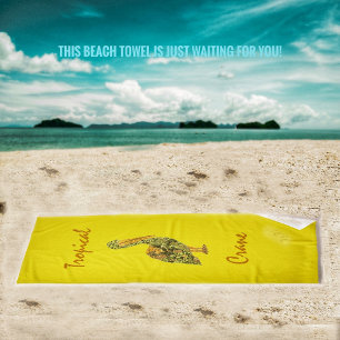 Tropenkrane Strandtuch