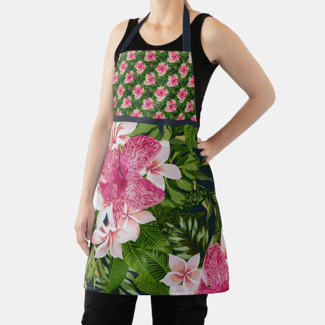 Tropenleder Mixed Print Floral Schürze (InSitu)