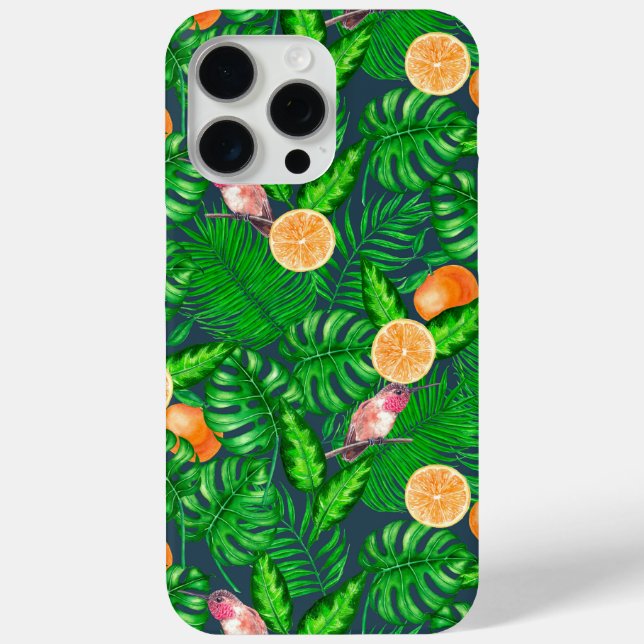 Tropenmuster, Kolibris Case-Mate iPhone Hülle (Rückseite)