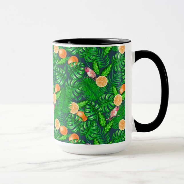 Tropenmuster, Kolibris Tasse (Rechts)