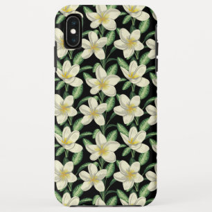 Tropennahtlose, weiße Blume, grünes Blatt Case-Mate iPhone Hülle