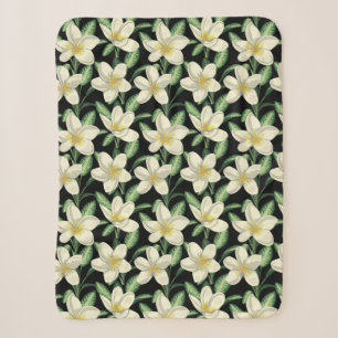 Tropennahtlose, weiße Blume, grünes Blatt Sherpadecke