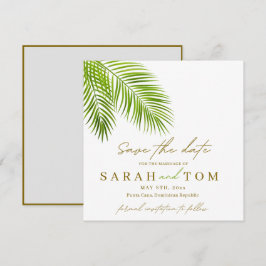 Tropenpalme Save the Date Einladung