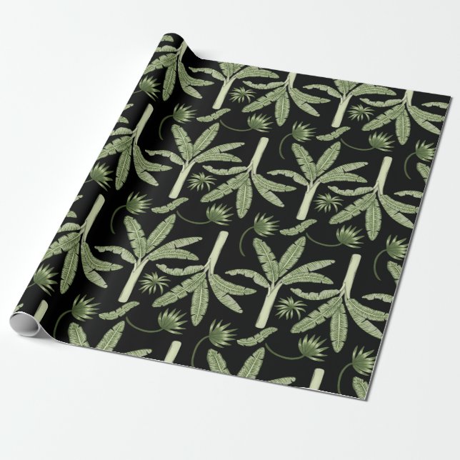 Tropenpalmen nahtlos geschenkpapier (Ungerollt)