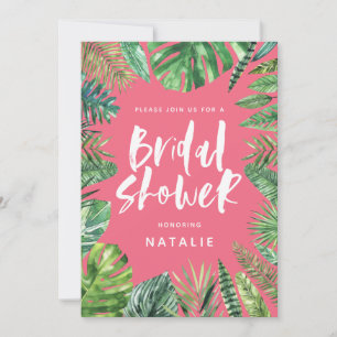 Tropenpalmenblatt Bridal Dusche Einladung
