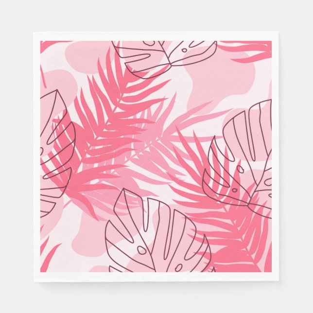 Tropenpalmenpapier Napkins Serviette (Vorderseite)
