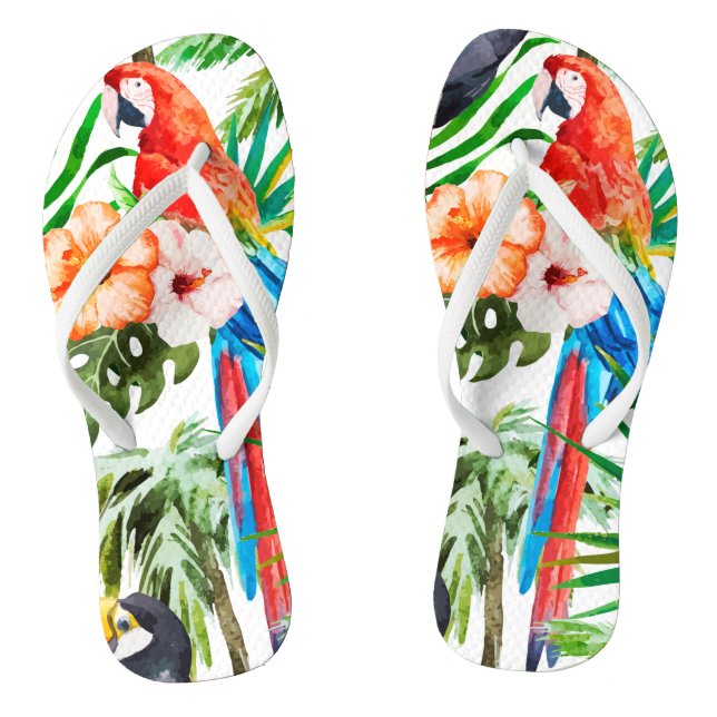 Tropenpapagei Flip Flops (Fußbett)