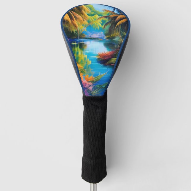 Tropenparadies II Golf Headcover (Vorderseite)