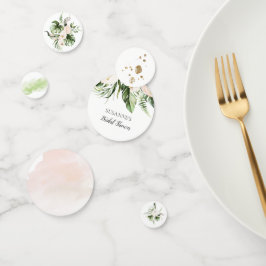 Tropenrosa Blumentisch Konfetti