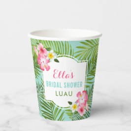 Tropenrosa Brautparty Luau Party Pappbecher