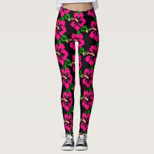 Tropenrosa Hibiskus Blume Thunder_Cove Leggings