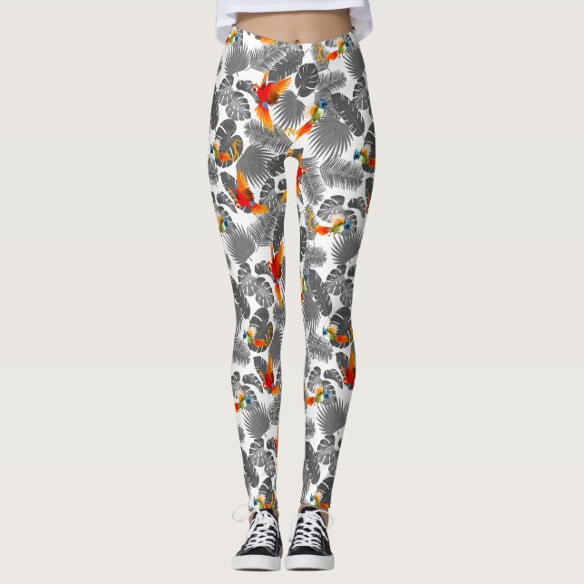 Tropenvögel Leggings (Vorderseite)