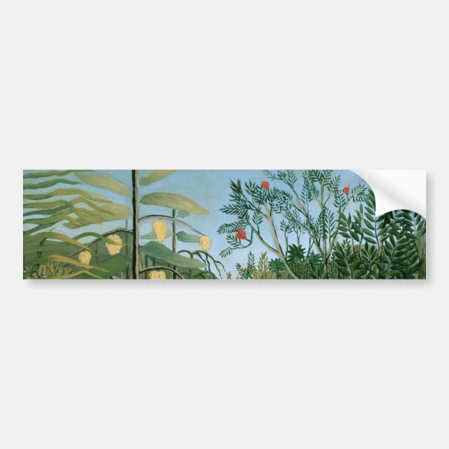 Tropenwald, Henri Rousseau Autoaufkleber (Vorne)