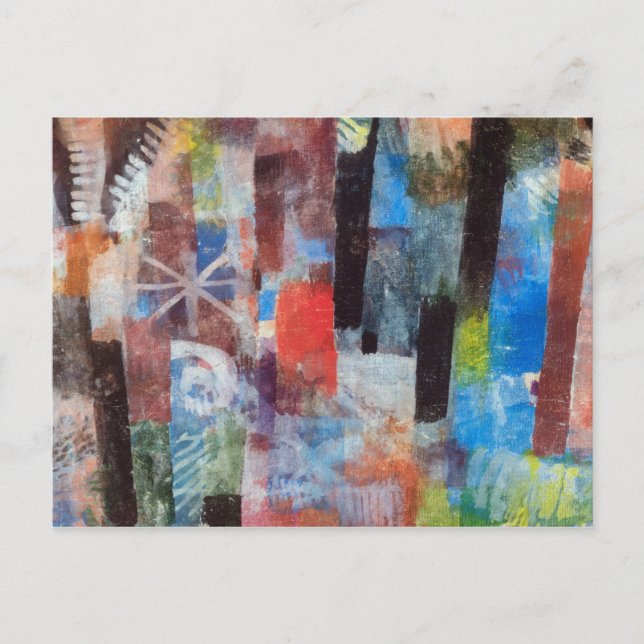 Tropenwald von Paul Klee Postkarte (Vorderseite)