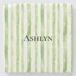 Tropenweiße Streifen Steinuntersetzer