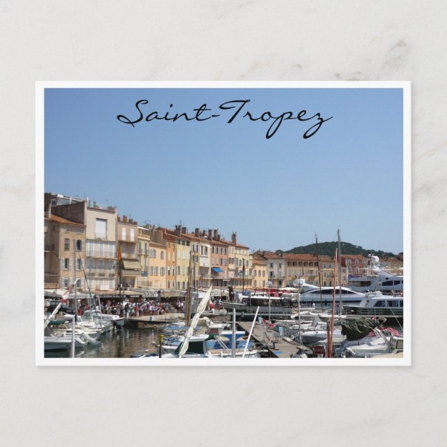 Tropez-Segelboote Postkarte (Vorderseite)
