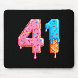 Tropf 41 Meme Cool Baseball-Stil Nummer Einundvier Mousepad