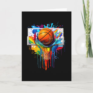 Tropf Sketll Farbe Spritzer Tropf Sketll Slam Dunk Karte