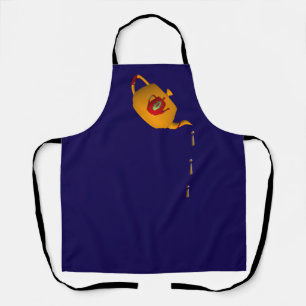 Tropf Tropf Doppel Teekanne Dr Blue Chef Server    Schürze