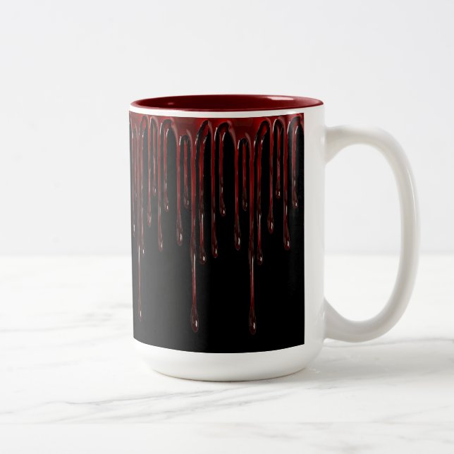 Tropfblumencoffee-Tasse Zweifarbige Tasse (Rechts)