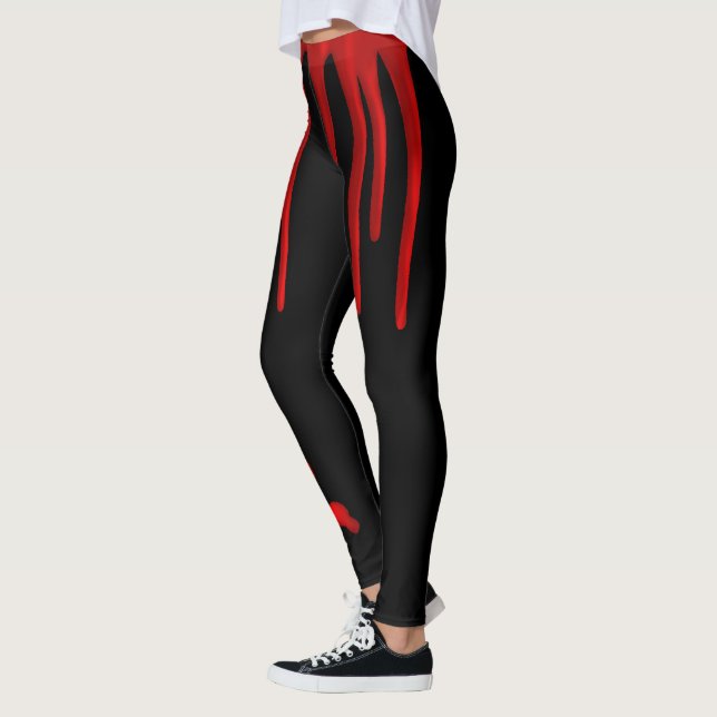 Tropfblut auf schwarz leggings (Links)