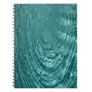 Tröpfchen-Kräuselungen Notizbuch des blauen Notizblock