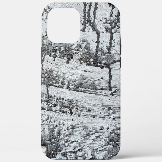 Tropfen aus schwarzem Beton Case-Mate iPhone Hülle (Rückseite)
