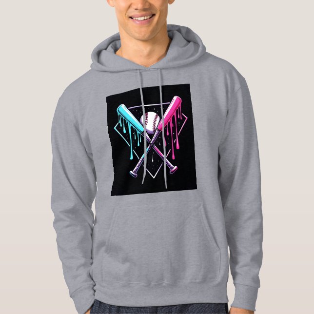 Tropfen Baseball Bat Magic - Neon Splash Zuhause P Hoodie (Vorderseite)