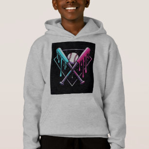 Tropfen Baseball Bat Magic - Neon Splash Zuhause P Hoodie