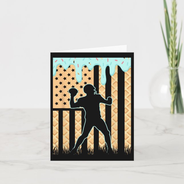 Tropfen Boys Drilling Ice Cream Football Ame Karte (Vorderseite)