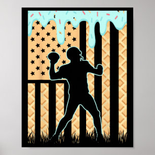 Tropfen Boys Drilling Ice Cream Football Ame Poster