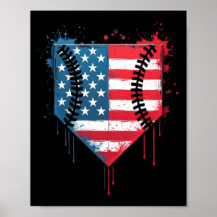 Tropfen Boys Kids Ice Creme Patriotic American F Poster