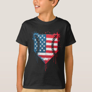 Tropfen Boys Kids Ice Creme Patriotic American F T-Shirt