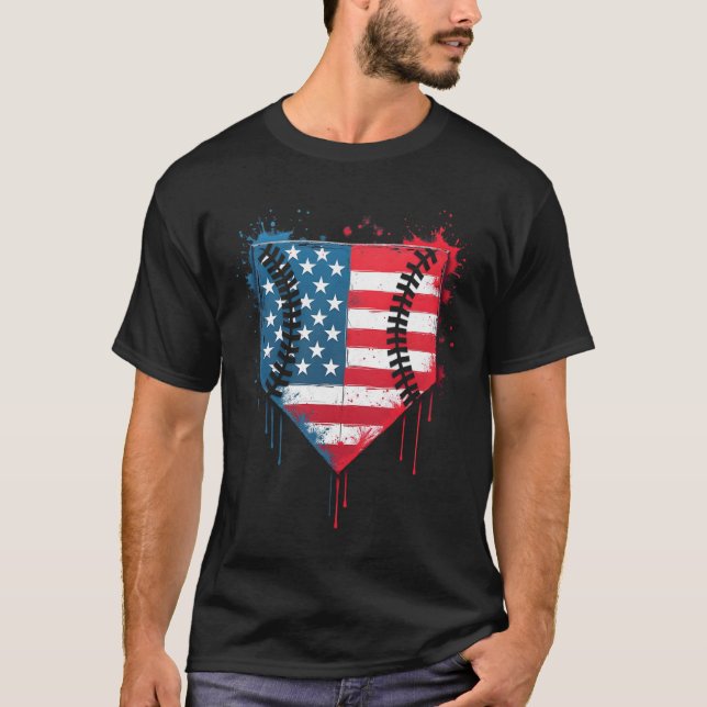 Tropfen Boys Kids Ice Creme Patriotic American F T-Shirt (Vorderseite)