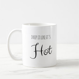 Tropfen, den es es mag, ist heiße lustige Tasse